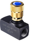 3/8 Inch NPT Hydraulic Flow Control Needle Valve With Bidirectional Flow And Shutoff For Precision Hydraulic Systems, Rugged Metal Body, Easy Install, A Solid Pick For Machinery And Industrial Hydraulics