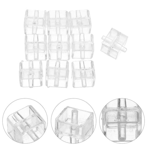 Tape Dispenser Spindle Adapters Plastic Replacement Axles Bundle For Quick No Hassle Tape Replacements Compact And Easy To Install Core Roller Spare Parts To Keep Your Desk Neat And Rolling, clear plastic spindle adapters set