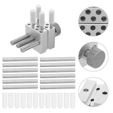 Grab And Go Adjustable Mini Bench Vise Clamp Handy Portable Aluminum Alloy Workbench Tool For Model Building Soldering And Painting Precision Hobbyist Clamp For Small Parts Holding And Delicate Assembly, aluminum mini vise with pins