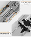 Heavy Duty Soft Close Drawer Slides 22 Inch Cabinet Glides showing double strong spring and disassembly clip mechanisms.
