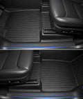 Tesla Model Y Juniper All Weather Floor Mats And Cargo Liners 9 Piece CabinProtect Pro Kit installed front and rear view