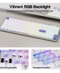 Premium Low Profile Aluminum Mechanical Keyboard With Full Via Programming Hot Swappable Switches Compact One Zero Layout Built For Streamers Crushing It Using Custom Macros And Clean Desk Vibes Boosting Gaming Daily with vibrant RGB backlight.
