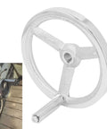 Heavy Duty Cast Iron Hand Wheel With Chrome Plated Finish for milling machines, lathes and grinders, durable tool accessory