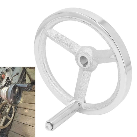 Heavy Duty Cast Iron Hand Wheel With Chrome Plated Finish for milling machines, lathes and grinders, durable tool accessory