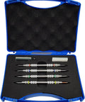 Pro Grade 2-9 Hardness Scratch Tester Pen Kit, 4-Pack Stainless Steel Pens With Storage Box For Mineral, Jewelry, Jade, Glass, Gemstone And Tile Identification, open case