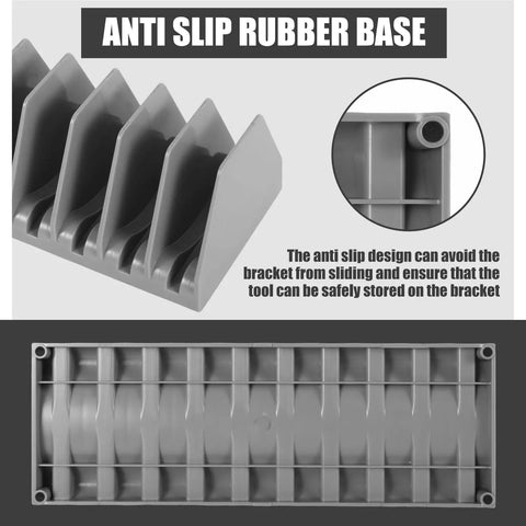 Two Pack Wrench Organizer Tray Set For Tool Box Drawers with anti-slip rubber base detail