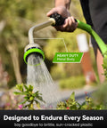 Heavy-Duty 16-Inch Garden Hose Wand With 9 Spray Patterns, Rock-Solid Aluminum Zinc Alloy Nozzle for effortless watering