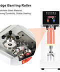 Straight Up Game Changer 51MM Hand Press Tin Can Seamer And Vacuum Food Heat Sealing Machine with stainless steel edge banding roller.