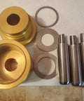 Heavy Duty Self Centering Coin Ring Punch Kit And Die Set For DIY Jewelers with brass and steel components for precision crafting.