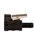 Side view of Low Permeation Fuel Hose Connector With 3/8 Inch Barb Female Quick Connect, Acetal Boat Fuel Fitting For Easy Install