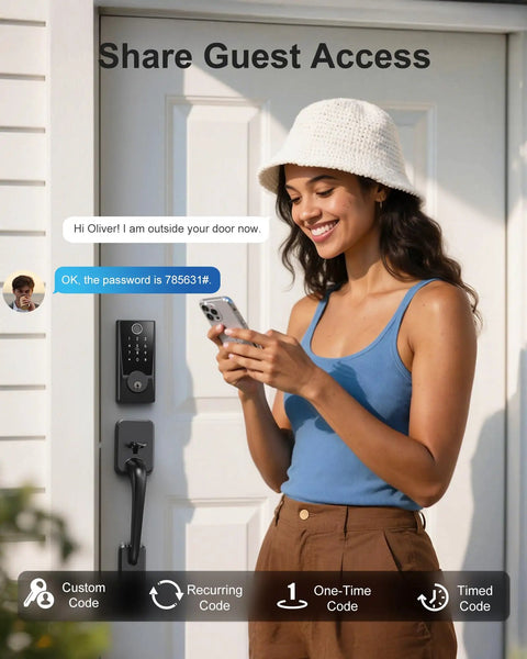 Ditch The Old School Keys With This Built In Wifi Smart Lock For Your Front Door Featuring Lightning Fast Fingerprint Reader And Backlit Keypad Plus Phone Control Auto Lock And Alexa Compatibility For Totally Stress Free Entry