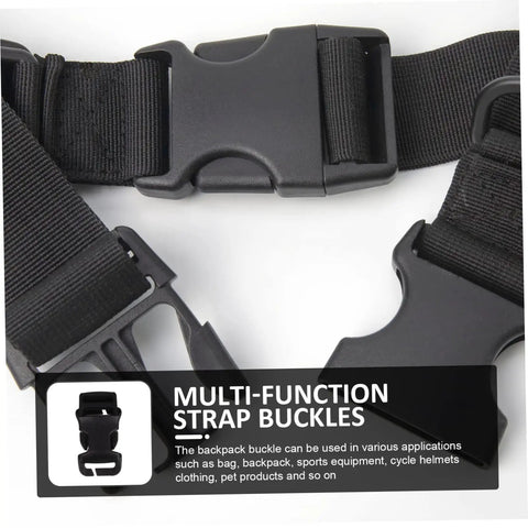 2.75 Inch Side Release Buckles For Backpacks And Belts, Detachable Replacement Clips For Hiking Gear, Outdoor Strap Buckle Accessories, 6 Pack