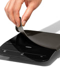 Precision Coffee Scale With Built In Timer For Pour Over, 6 Pound Capacity, shown with removable protective cover
