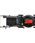 Top view of Electric Start Gas Walk Behind Lawn Mower With CVT Transmission, 6 Speed Pace Control, 24 Inch Cut, 201cc Gas Engine