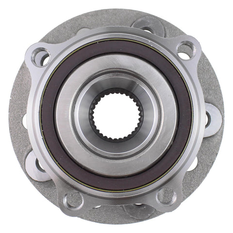 Top view of Mercedes Front Left And Right Wheel Bearing And Hub Assembly Compatible With E450 19 To 26 E53 AMG 19 To 26 C63 AMG S