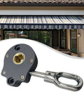 Manual Worm Gear Crank for Awning 1 To 13 Gearbox Outdoor Lawn Garden Replacement Handle Aluminum Alloy Construction