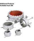 Fire Barrier Ultra Plastic Pipe Device With 3 Inch Metal Collar Assembly in various sizes for firestopping pipes.
