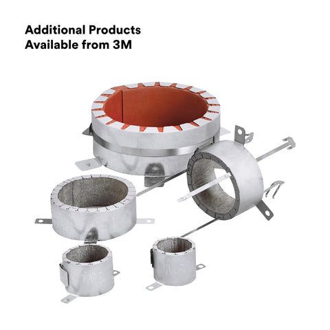 Fire Barrier Ultra Plastic Pipe Device With 3 Inch Metal Collar Assembly in various sizes for firestopping pipes.