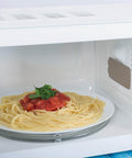 Mica Plates Sheets For Microwave Waveguide Four Pack Heat Insulation Boards Cut To Size Five Point One By Five Point One Inch Universal Microwave Oven Repair Part To Shield Magnetron From Food Particles Steam And Vapor While Cooking Easy To Install in use inside microwave with pasta