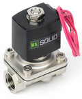 Beefy Stainless Steel Half Inch Solenoid Valve 12V DC Normally Closed Electric Valve With Viton Seal And Lead Wire For Gasoline Diesel