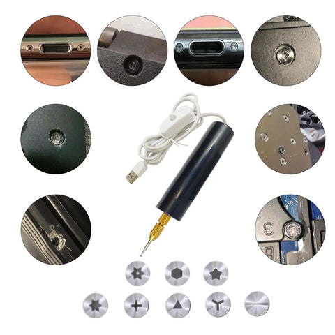 Damaged Screw Removal Kit For iPhone And Cell Phones With Tiny Screw Extractor Set USB 5V Power Supply Electric Soldering Iron with accessories