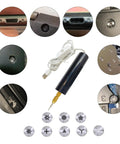 Damaged Small Screw Removal Kit For Phones And iPhones, Broken Screw Extractor Set with tool, cutting heads, and damaged screws