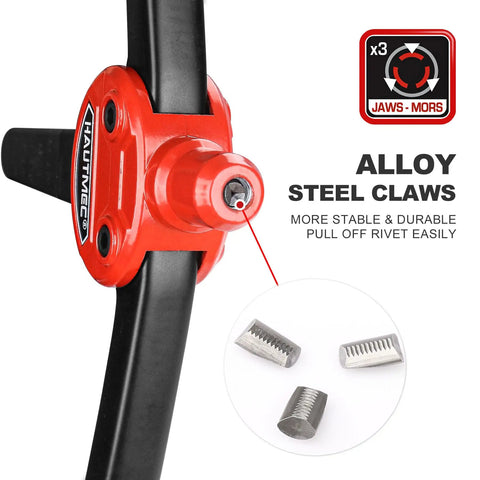 Heavy Duty Pop Rivet Gun 13 Inch Pro Hand Riveter with alloy steel claws for easy rivet pulling and durability.