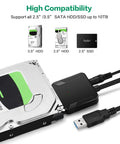 Plug And Play SATA To USB 3.0 External Adapter Cable For 2.5 Inch And 3.5 Inch HDD And SSD With Power Supply Fast Data Transfer
