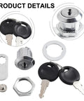 Heavy Duty Letter Box Cam Cylinder Lock With 2 Keys For Doors Cabinets Mailboxes Drawers And Cupboards Keeps Your Stuff Safe