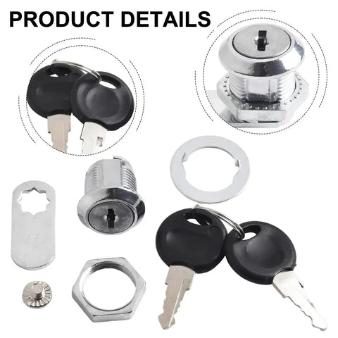 Heavy Duty Letter Box Cam Cylinder Lock With 2 Keys For Doors Cabinets Mailboxes Drawers And Cupboards Keeps Your Stuff Safe