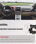 604-240 HVAC Heater Blend Door Actuator Passenger Side Compatible With 2007 2015 Ford Edge Lincoln MKX in car interior view