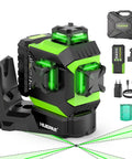 Front view of 360 Degree Self Leveling Laser Level For Outdoor Projects With Auto Tracking Motorized Base Pulse Mode Fixed Point Pivot Alignment