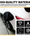 Heavy Duty Magnetic EV Charger Port Cover Universal Waterproof All Weather Snow Rain Dust Protection on electric vehicle charging port