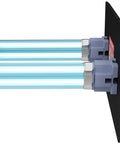 Dual lamp system of Whole House UV-C Air Purifier For HVAC Duct In-Duct Sterilization With Dual Lamps 120V 253.7nm Germ Killer