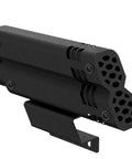 Close-up of Heavy Duty Universal Truck Bed Roll Bars Adjustable Sport Chase Rack For Midsize Pickup Rigs in black finish.