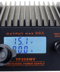 Heavy Duty 30 Amp DC 13.8V Digital Switching Power Supply With Noise Offset For Ham Radios And CBs, front view with controls