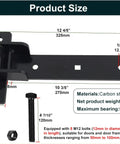 13 Inch Beefy Heavy Duty Gate Hinges With 900 Lb Capacity And Smooth Opening At 180 Or 90 Degrees Extended Strap Bracket dimensions