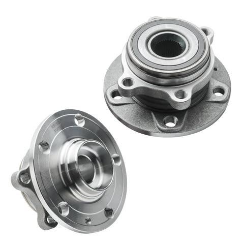 All In One Front And Rear Wheel Bearing Hub Assembly Kit For VW Beetle CC Golf Eos GTI Jetta Passat Tiguan And Audi TT Q3 With ABS Precision Fit 32mm Bearings 4 Bolt Flange ABS Compatible Direct Replacement For A Wide Range Of VW And Audi Models