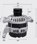 130 Amp Alternator Direct Fit For Chevy Malibu 2016 To 2020 1.5L And Cruze 2016 To 2019 1.4L With 5 Groove Decoupler Pulley Replacement
