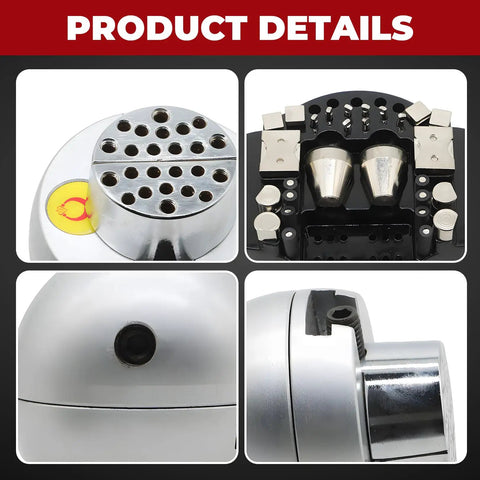 3 Inch Ball Vise With 360 Degree Rotation For Precise Carving And Metalworking, Stainless Steel Pro Clamp, Adjustable Opening Up To 2.1 Inches With Hex Wrench, Smooth Rotating Base For Crafting Perfection. 4-view product details