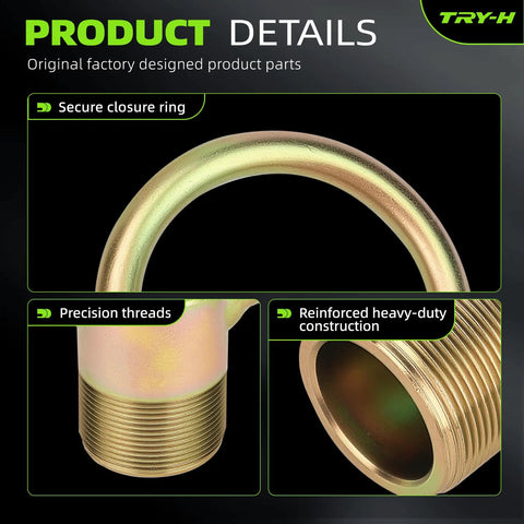 Close-up of Outboard Lifting Ring Tool Hoist Eye For Boat Motors with secure closure and reinforced heavy-duty construction.