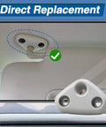 Sun Visor Mount Clip For Subaru Forester Impreza Crosstrek Gray LH And RH Side Visor Clips Sun Visor Repair Bracket shown installed