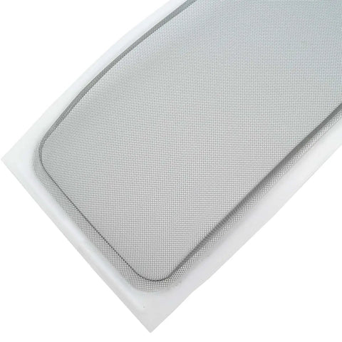 Close-up of top mounted clothes dryer lint screen replacement for most dryers with top slot 7 inch handle twenty four and a half inch length