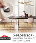 48 Pack Felt Furniture Pads For Chair Legs That Glide Quietly And Protect Your Floors Premium Floor Protectors in a modern dining room