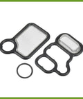 Honda VTEC Solenoid Gasket Kit Pack Of 3 Spool Valve Filter Screen With O Ring Black Replacement Parts For CRV Accord Civic Element Fit RDX RSX TSX Model Years Compatible