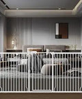Extra Wide Baby Gate 37.4 Inch Tall Walk Through Gate One Hand Open For Stairs And Doorways Pressure Mounted Tension Gate
