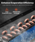 Evaporation assembly of Industrial Refrigerated Air Dryer 85 CFM Built For 15 HP And 20 HP Pro Grade Compressors