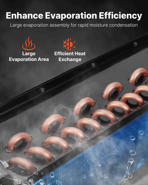 Heavy Duty Refrigerated Air Dryer 125 CFM For 20HP 25HP And 30HP Compressors 110 120V Low Dew Point showing evaporation coils