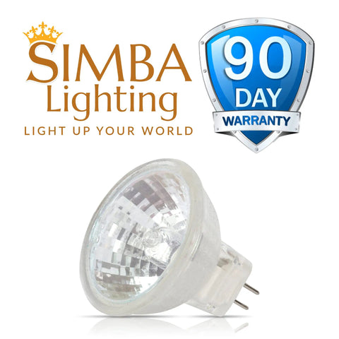 MR11 Halogen Spotlight Bulbs 20W 12V FTD 6 Pack 2 Pin GU4 Base Dimmable Lit Warm White 2700K 220 Lumens
