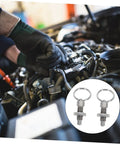 Heavy Duty Stainless Steel Indexing Plungers For Machine Tools Rock Solid Spring Loaded Mounting Bolts being used on a vehicle engine.
